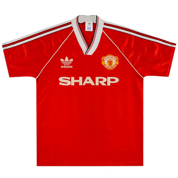 Tailandia Camiseta Manchester United Primera equipo Retro 1988 1990 Rojo